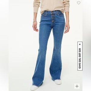 Jcrew flare detail button fly